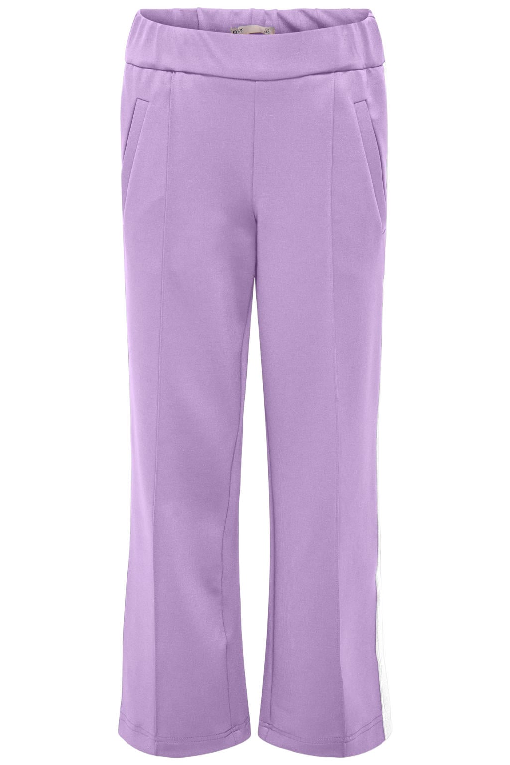 Lilakleurige meisjes KIDS ONLY GIRL wide leg casual broek met effen