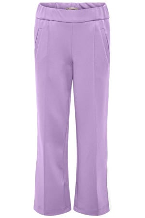 wide leg casual broek lila