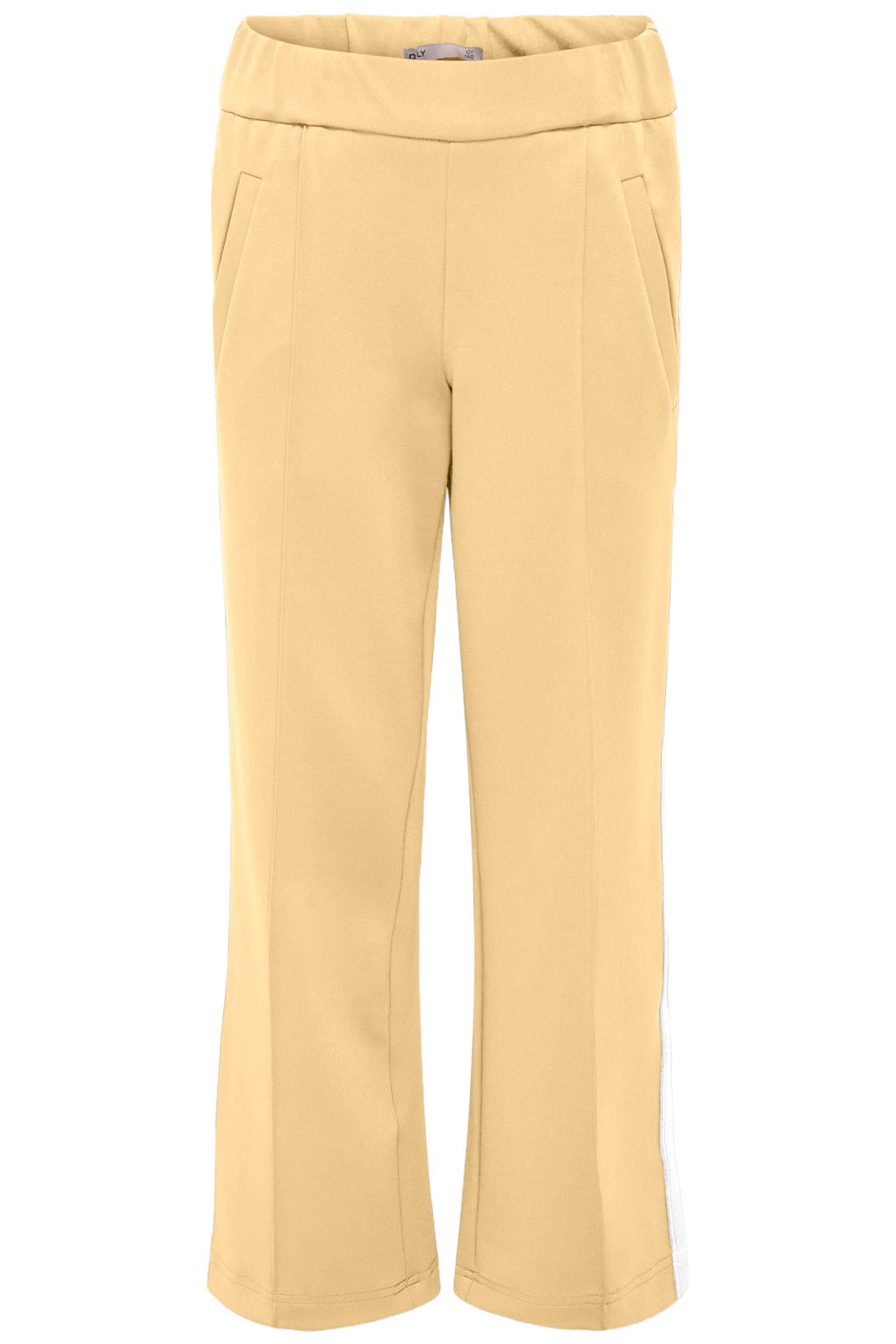 Gele meisjes KIDS ONLY GIRL wide leg casual broek met effen