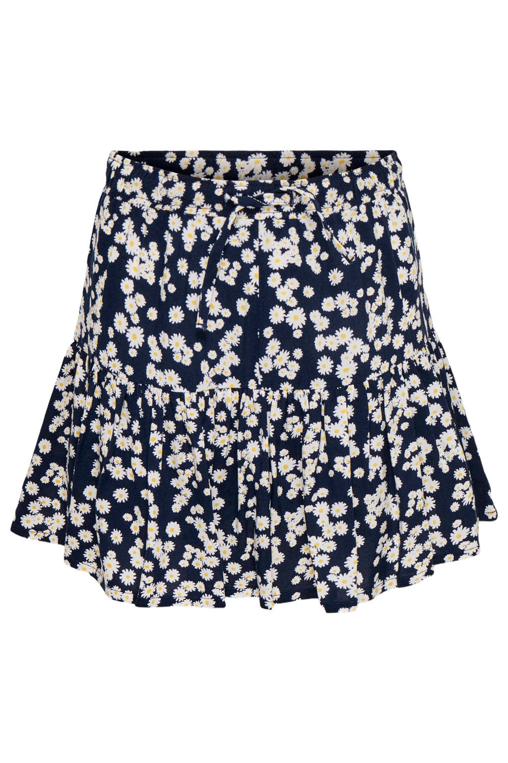 Donkerblauwe meisjes KIDS ONLY GIRL skort gemaakt van viscose en met elastische tailleband met koord