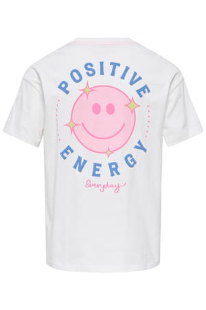 T-shirt met backprint wit