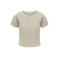 KIDS ONLY GIRL T-shirt met textuur beige