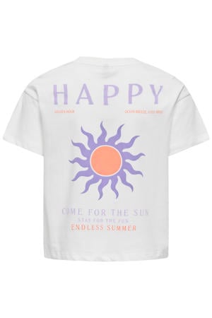 T-shirt met backprint wit