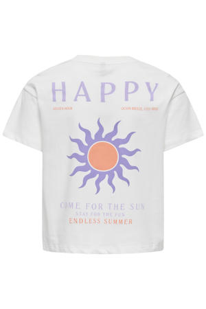T-shirt met backprint wit