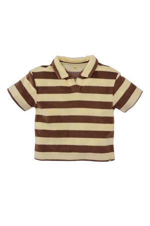polo Louie lichtgeel/bruin