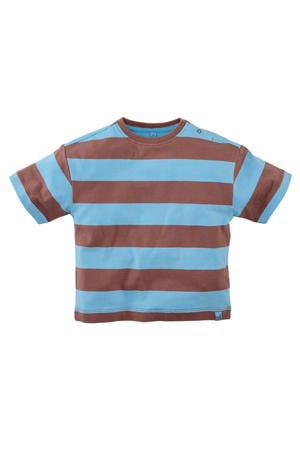 T-shirt Zeyd bruin/blauw