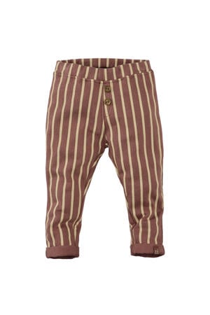 casual broek Rens bruin/creme