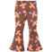 Z8 mini flared broek Fayenna bruin/oranje/lila