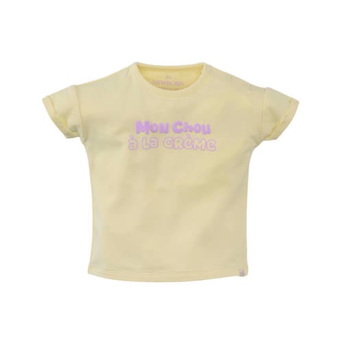 Z8 newborn T-shirt Amine lichtgeel afbeelding