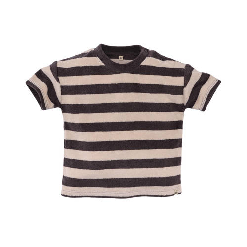 Z8 newborn badstof T-shirt Joppe bruin/beige afbeelding