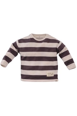longsleeve Pim bruin/beige