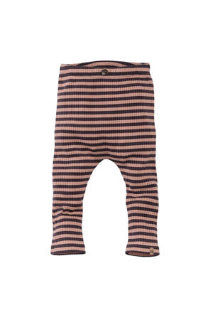 babybroek Julan donkerbruin/beige