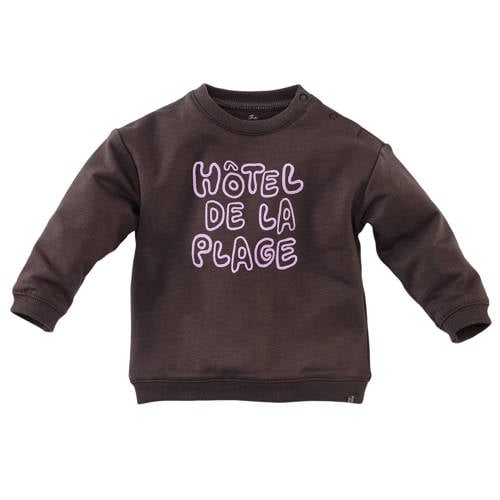 Z8 newborn sweater Riff donkerbruin afbeelding
