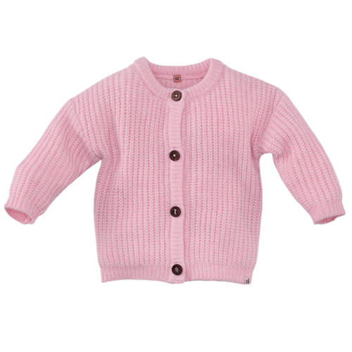 Z8 newborn gebreid vest Roza roze afbeelding