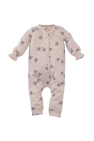 boxpak Marlie met bloemenprint beige/roze
