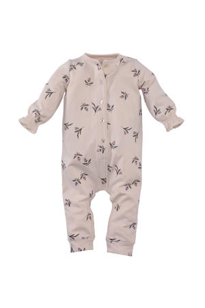 boxpak Marlie met bloemenprint beige/roze