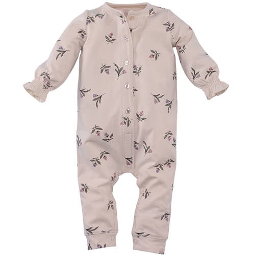 Z8 newborn boxpak Marlie met bloemenprint beige/roze afbeelding