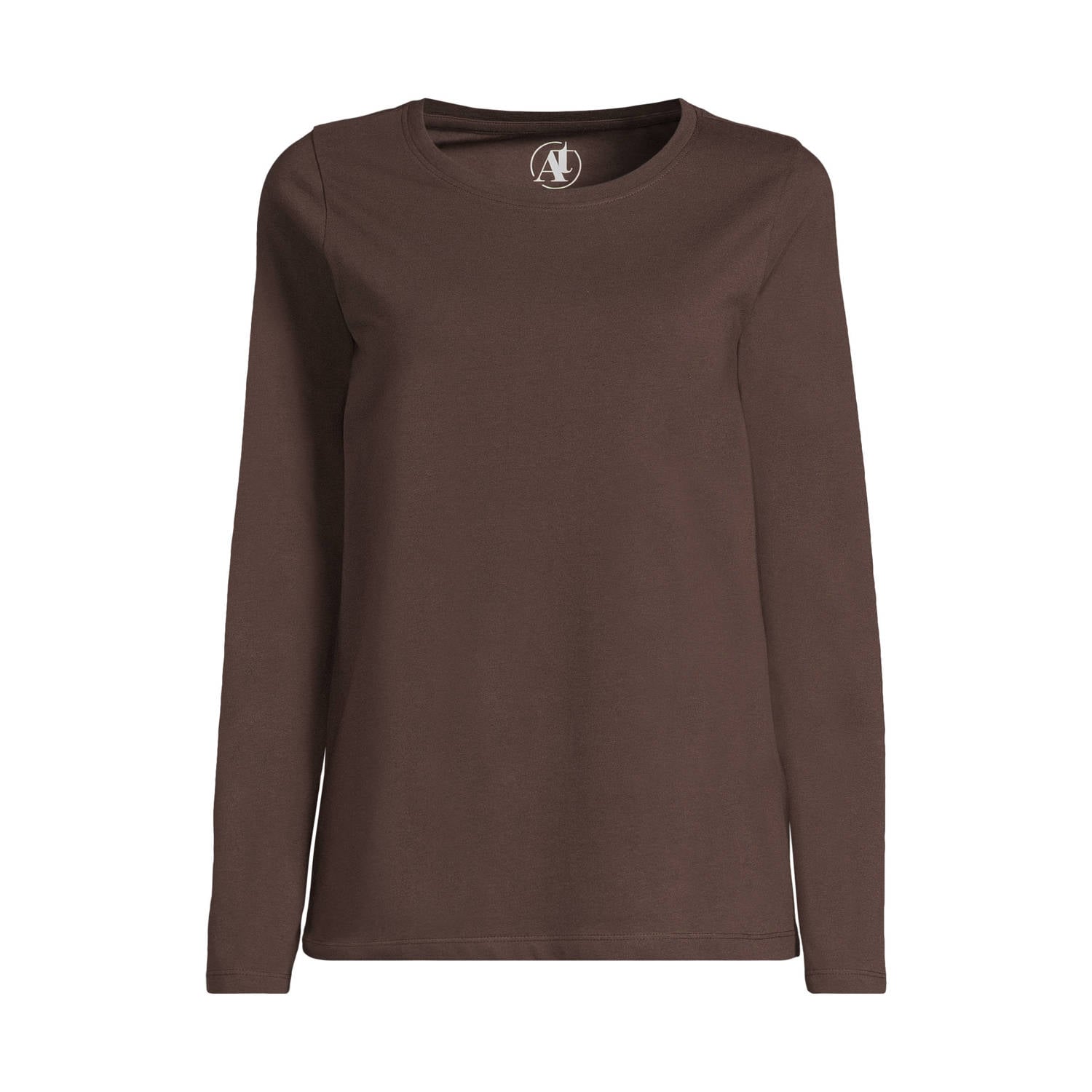 Anytime longsleeve donkerbruin