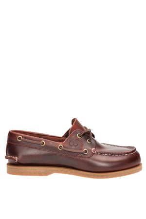 Classic Boat leren bootschoenen bordeaux