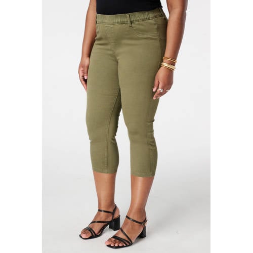 MS Mode slim high waist casual broek kaki
