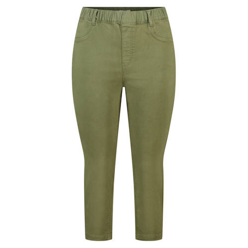 MS Mode slim high waist casual broek kaki afbeelding