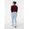 MS Mode high waist slim fit tregging light blue denim