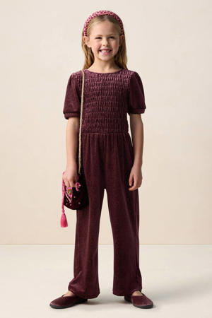 jumpsuit donkerrood