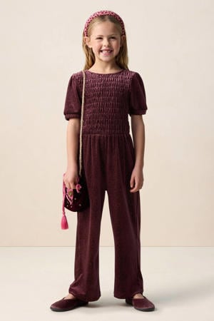 jumpsuit donkerrood