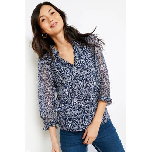 LOLALIZA top met paisley print blauw afbeelding