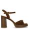 Manfield suède sandalettes bruin