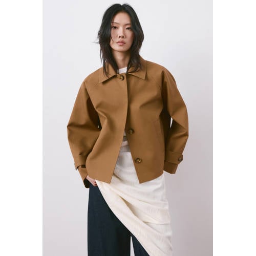 Mango trenchcoat bruin afbeelding