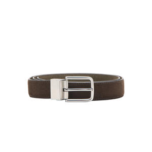 suede riem bruin