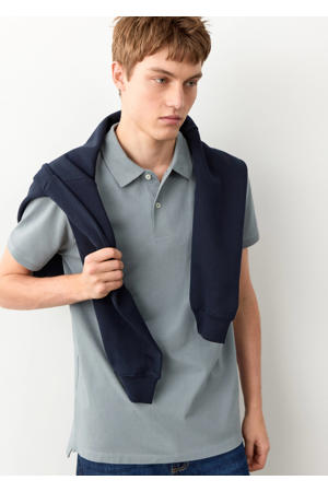 polo grijsblauw