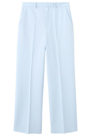 slim regular waist broek lichtblauw
