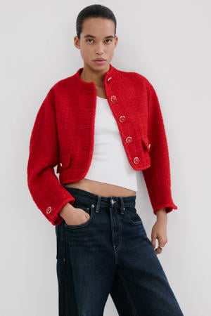 tweed jasje rood