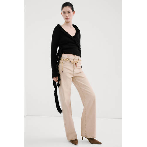 Mango wikkelvest vest zwart afbeelding