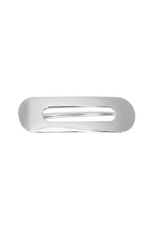 haarclip zilverkleurig