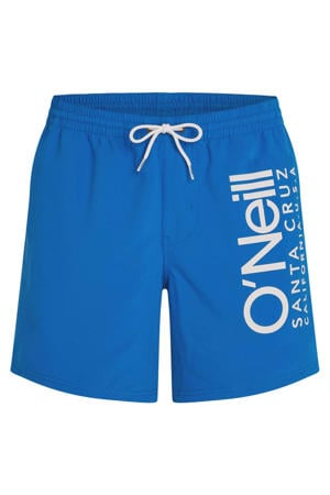zwemshort Cali 16" met logo blauw