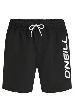 zwemshort Logo 16" zwart