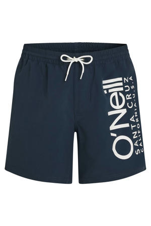 zwemshort Cali 16" met logo donkerblauw