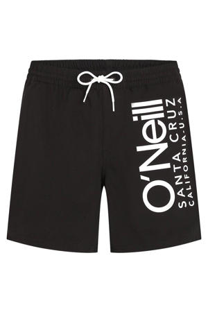 zwemshort Cali 16" met logo zwart