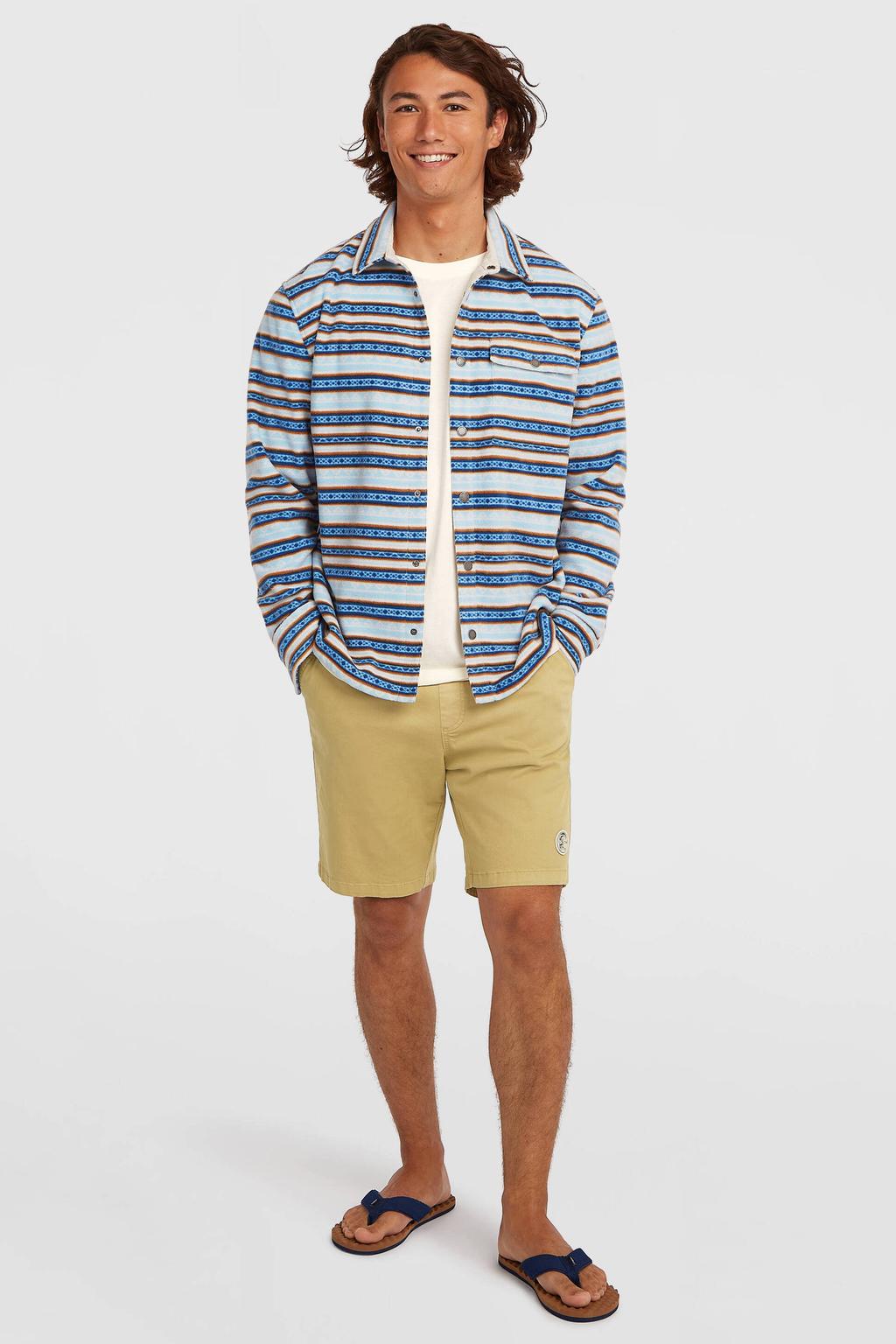 Beige heren O'Neill short van katoen met regular fit, draaisluiting en effen