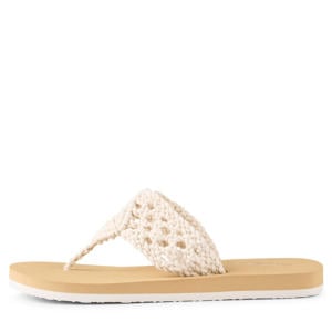 Ditsy teenslippers ecru