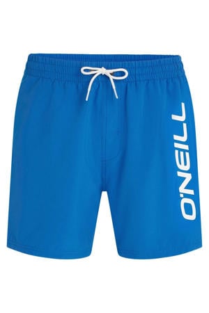 zwemshort Logo 16" blauw