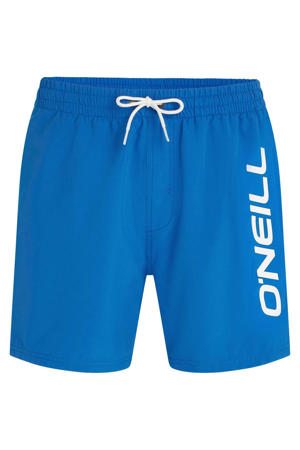 zwemshort Logo 16" blauw