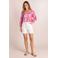 Ivy Beau gebloemde blousetop roze