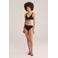 WE Fashion voorgevormde bikinitop met textuur zwart