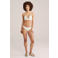 WE Fashion voorgevormde bikinitop met textuur ecru