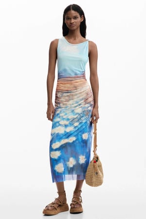 midi jurk multi