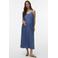 MAMALICIOUS zwangerschaps maxi jurk medium blue denim